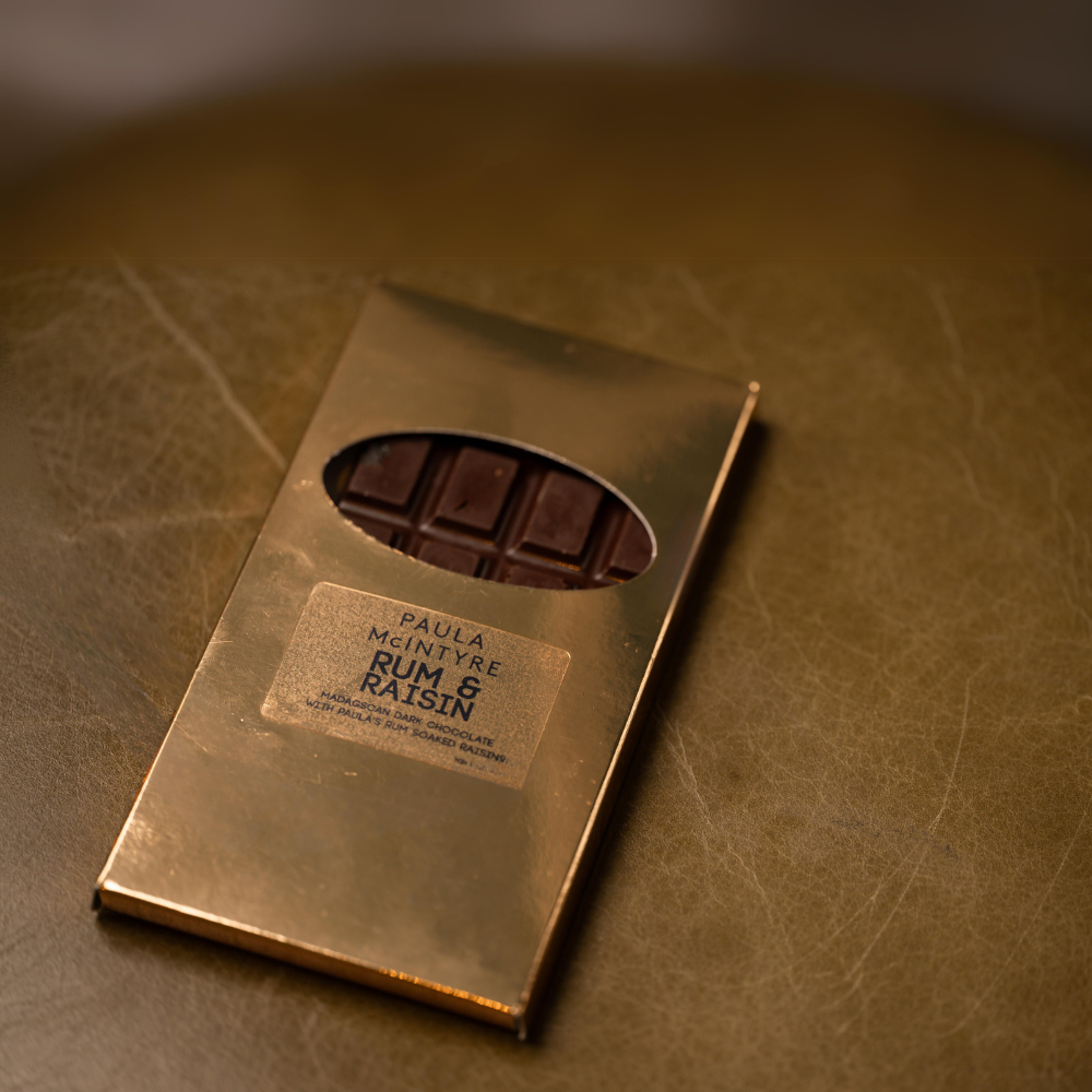 Paula McIntyre Rum & Raisin Chocolate Bar