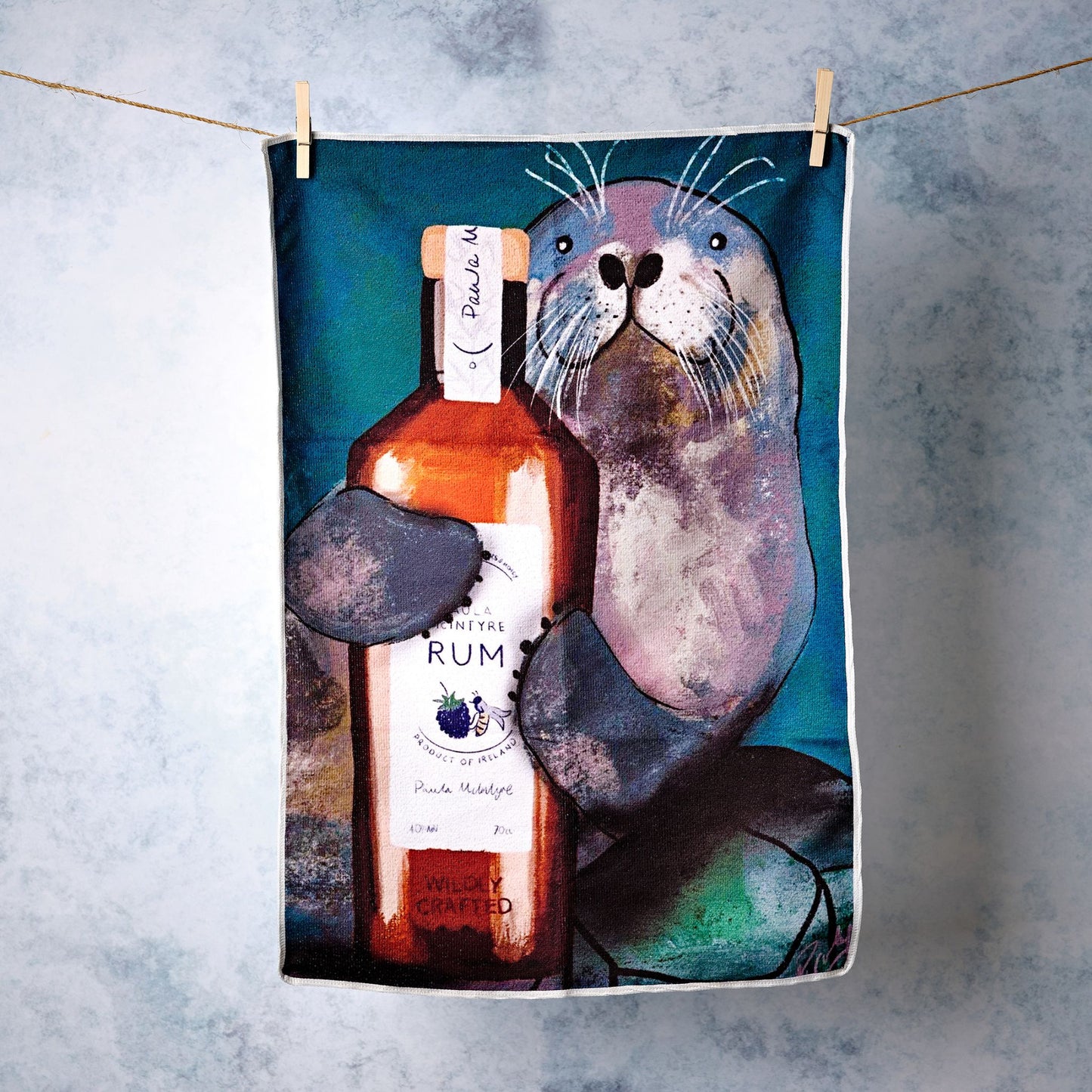 Lois Brady designed Rum Tea Towel